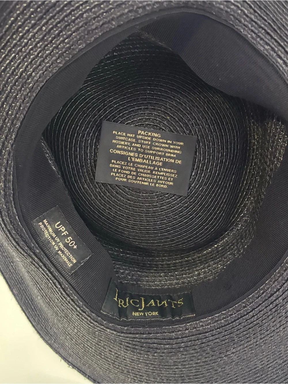 ERIC JAVITS Packable Hat Size Black - Picture 5 of 5